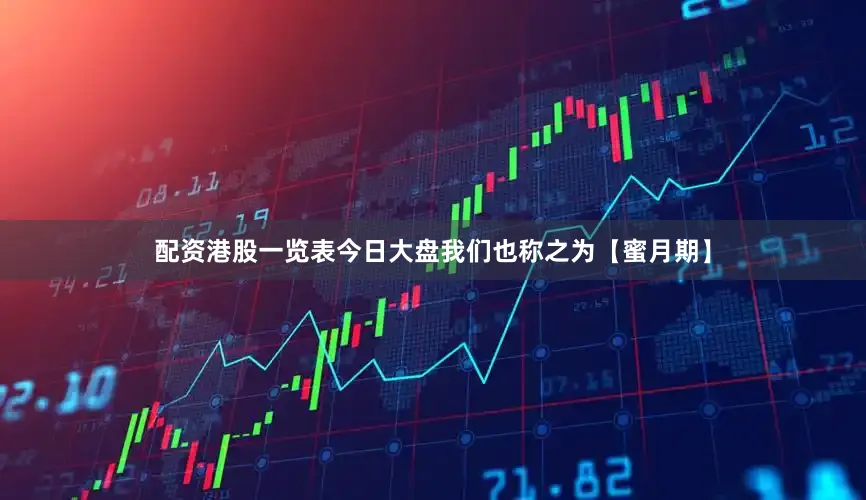 配资港股一览表今日大盘我们也称之为【蜜月期】